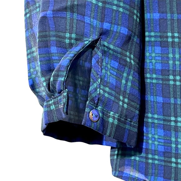 Gap Womens Plaid Long Sleeve Top With Button Details Size S - Picture 4 of 9